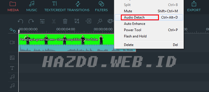 Audio Detach