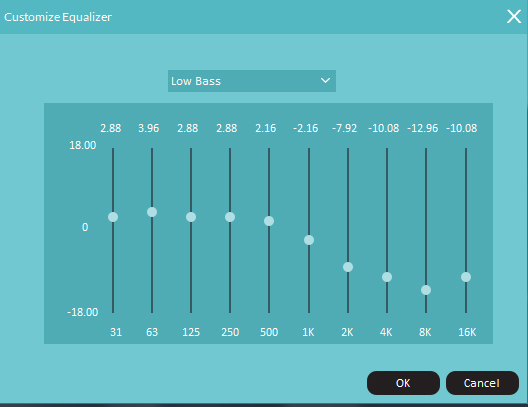 Setting Equalizer